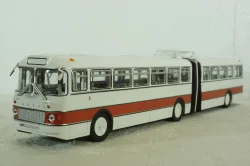 Икарус-180, бело-красный, 350004, Советский Автобус 1:43