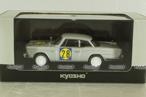 Prince Skyline Sport (BLRA-3) racing version #28, silver, 03233A, Kyosho 1:43 