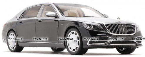 Mercedes-Maybach S-Class 2019 Black/Silver, 820106, Almost Real 1:18