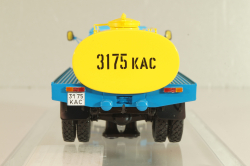 Газ-53-12 АЦПТ-3,3  "Молоко", 1988 г., голубой/желтый, 105356, DiP Models 1:43