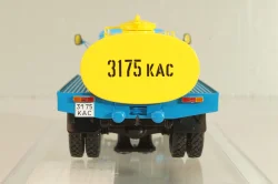 Газ-53-12 АЦПТ-3,3  "Молоко", 1988 г., голубой/желтый, 105356, DiP Models 1:43