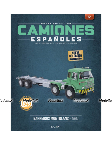 Barreiros Mont Blanc 4-assy 1967, green, Camiones Espanoles, №2, Salvat 1:43