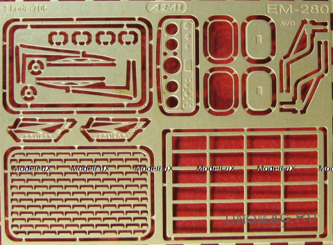 Фототравление Набор SKODA 706, EM-280, 1:43
