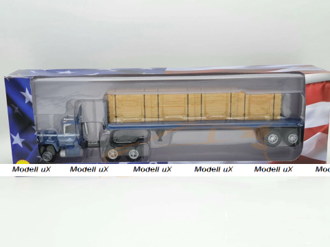 Mack Serie R with semi-trailer platforma "Georgia-Pacific" 1973, American Trucks, France #15, Altaya 1:43