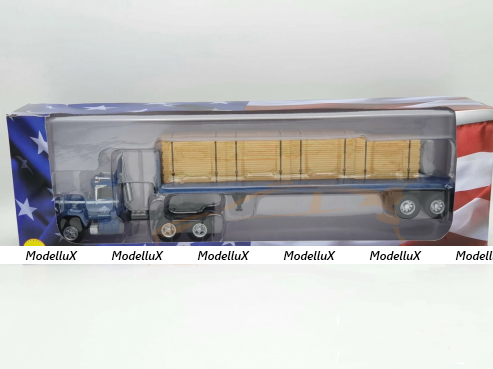 Mack Serie R with semi-trailer platforma "Georgia-Pacific" 1973, American Trucks, France #15, Altaya 1:43