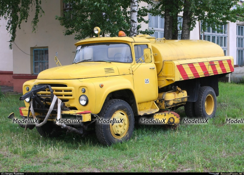 АКПМ-3, Аэродромная Комбинированная Поливомоечная Машина, на шасси Зил-130, 1984г.,113070,  DiP Models 1:43