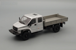 Газон NEXT C42А33 бортовой серебристый/серый, НАП Н245 1:43