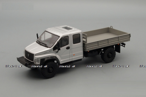 Газон NEXT C42А33 бортовой серебристый/серый, НАП Н245 1:43