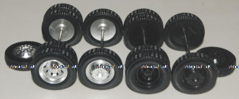 Колеса с осями для грузовиков, набор, 1702, Wiking 1:43