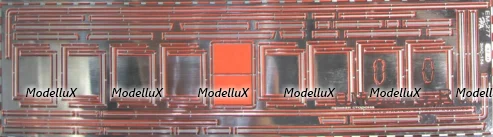 Фототравление Рамки стекол и молдинги для ЗИС-154 (Modimio), EM-277. 1:43
