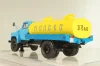 Газ-53-12 АЦПТ-3,3  "Молоко", 1988 г., голубой/желтый, 105356, DiP Models 1:43