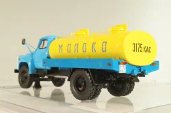 Газ-53-12 АЦПТ-3,3  "Молоко", 1988 г., голубой/желтый, 105356, DiP Models 1:43