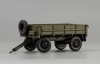 Прицеп 2-ПН-2 (гражданские номера) (с дугами и тентом), 600201, DiP Models 1:43