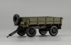 Прицеп 2-ПН-2 (гражданские номера) (с дугами и тентом), 600201, DiP Models 1:43
