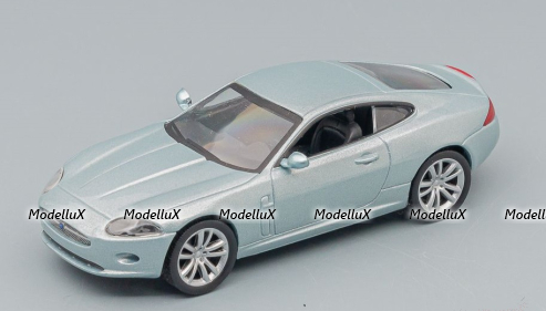 Jaguar XK Coupe 2005, light blue, Суперкары, лучшие Автомобили Мира #41, Deagostini 1:43