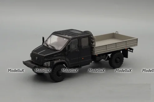 Газон NEXT C42А33 бортовой черный/серый, НАП Н245 1:43