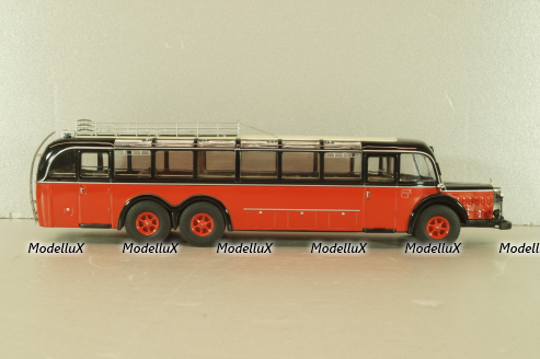 Mercedes-Benz O 10000 bus 1937, red/black, 12304, Premium Classixxs 1:43 Уценка!