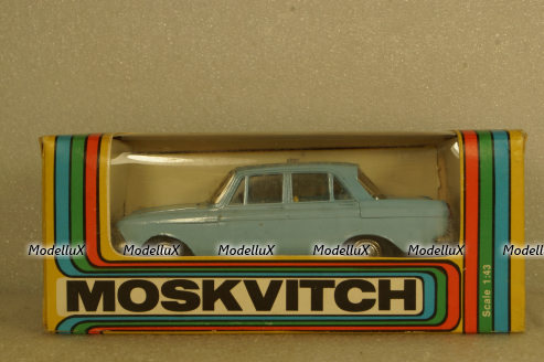 Москвич-408, голубой, июнь 89г., Тантал/Радон  1:43
