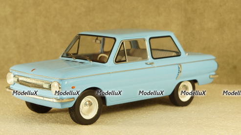 Москвич-408, голубой, июнь 89г., Тантал/Радон  1:43