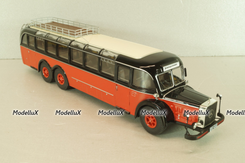 Mercedes-Benz O 10000 bus 1937, red/black, 12304, Premium Classixxs 1:43 Уценка!