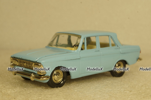 Москвич-408, голубой, июнь 89г., Тантал/Радон  1:43