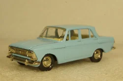 Москвич-408, голубой, июнь 89г., Тантал/Радон  1:43