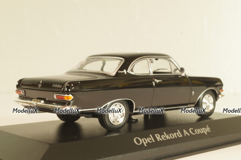 Opel Record A Coupe 1962, black, 940041021, Maxichamps 1:43