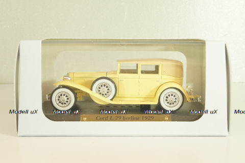 Cord L 29 berline 1929, yellow/beige, 2425125, Solido 1:43 