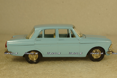 Москвич-408, голубой, июнь 89г., Тантал/Радон  1:43