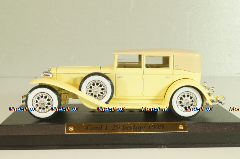Cord L 29 berline 1929, yellow/beige, 2425125, Solido 1:43 