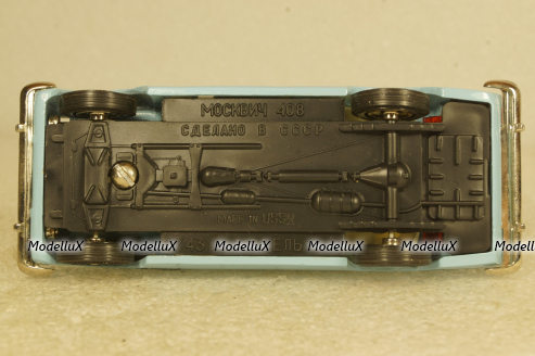 Москвич-408, голубой, июнь 89г., Тантал/Радон  1:43