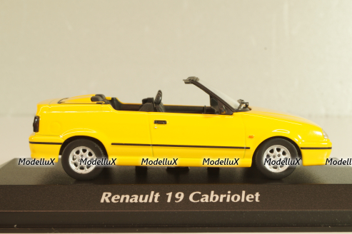 Renault 19 Cabriolet 1992, yellow, 940113730, Maxichamps 1:43