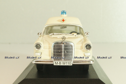 Mercedes-Benz 230 (W110) Binz, Ambulance 1967, Atlas Ambulance Cars Collection 1:43