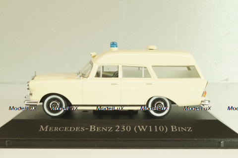 Mercedes-Benz 230 (W110) Binz, Ambulance 1967, Atlas Ambulance Cars Collection 1:43