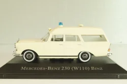 Mercedes-Benz 230 (W110) Binz, Ambulance 1967, Atlas Ambulance Cars Collection 1:43