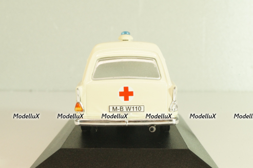 Mercedes-Benz 230 (W110) Binz, Ambulance 1967, Atlas Ambulance Cars Collection 1:43