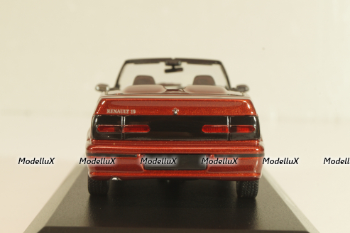 Renault 19 Cabriolet 1992, red, 940113731, Maxichamps 1:43