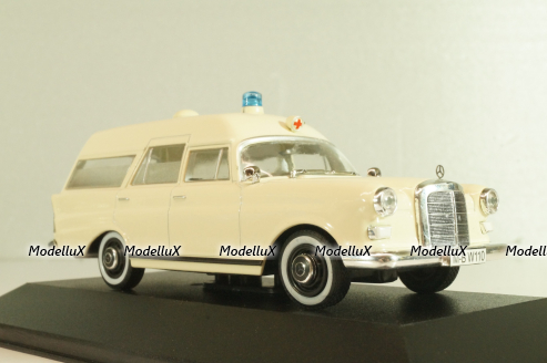 Mercedes-Benz 230 (W110) Binz, Ambulance 1967, Atlas Ambulance Cars Collection 1:43
