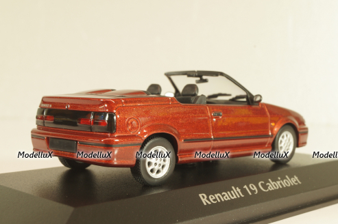 Renault 19 Cabriolet 1992, red, 940113731, Maxichamps 1:43