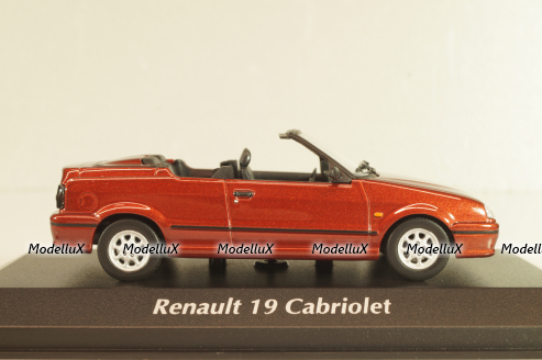 Renault 19 Cabriolet 1992, red, 940113731, Maxichamps 1:43