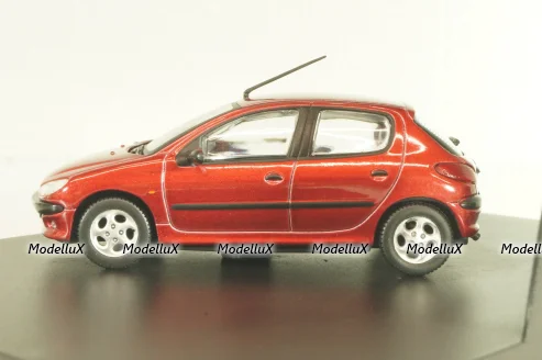 Peugeot 206 XT Berline 1998, red metallic, 472601, Norev 1:43