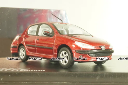 Peugeot 206 XT Berline 1998, red metallic, 472601, Norev 1:43