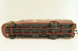 Mercedes-Benz O 6600 bus with trailer "Stuttgarter Sehloss Kurier" 1951 , red/cream, B66042533, Schuco 1:43