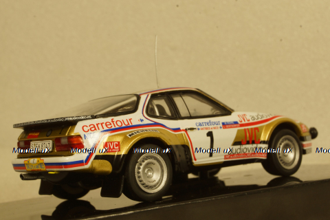 Porsche 924 Carrera GTS, No.1, Carrefour, Rallye Antibes, W.Rohrl/C.Geistdorfer, 1981, RAC366LQ, IXO 1:43