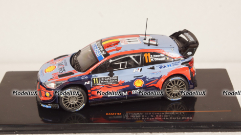 Hyundai i20 WRC 1st Monte Carlo 2020 #11Neuville/Gilsoul, IXO RAM743 1:43