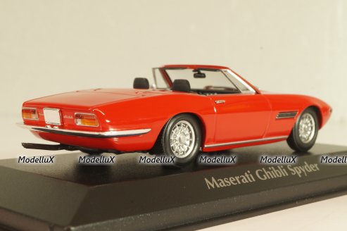 Maserati Ghibli Spyder 1969, red, 940123330, Maxichamps 1:43