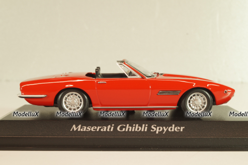 Maserati Ghibli Spyder 1969, red, 940123330, Maxichamps 1:43