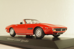 Maserati Ghibli Spyder 1969, red, 940123330, Maxichamps 1:43