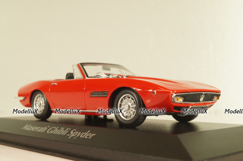 Maserati Ghibli Spyder 1969, red, 940123330, Maxichamps 1:43