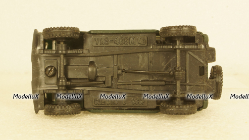 Уаз-469М, зелёный/серый, 1:43